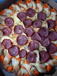 Pizza 45cm + brotinho doce + refrigerante