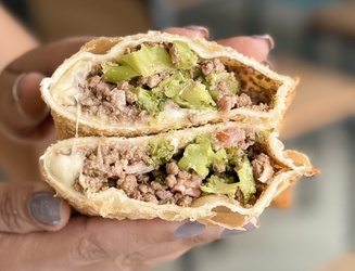 Carne, Brócolis, Bacon e Queijo