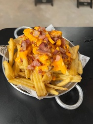 Batata cheddar e bacon