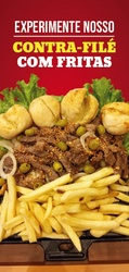 Contra Filé Acebolado Com Fritas