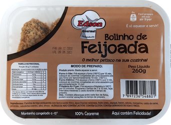 PETISCOS  BOLINHO DE FEIJOADA CONG 260G 