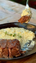 Risotto ai 4 Formaggi con Medaglioni Mignon