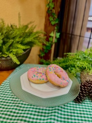 Donut com Recheio de Frutas Vermelhas