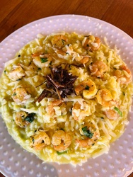 RISOTTO DE CAMARÃO SALTEADO