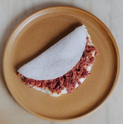 Tapioca com Carne Seca