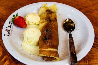 Panqueca Com Doce De Leite