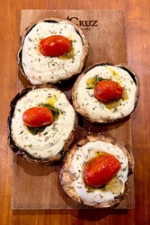 Cogumelos Braseado com Queijo