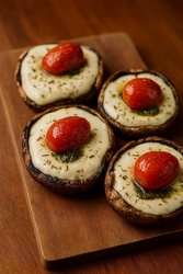 Cogumelos Braseado com Queijo