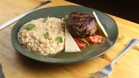 Risoto Caprese Com Tagliata