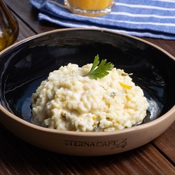 Risoto Alho Poró com Limão Siciliano