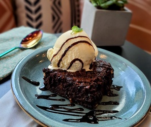 Brownie com Sorvete