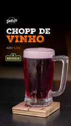 Chope de vinho tinto Brusque