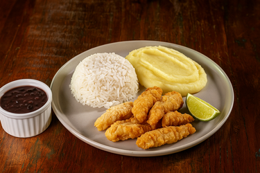 ISCA PEIXE COM PURÊ