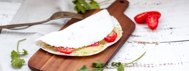 Tapioca Queijo Com Tomate