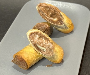 HARUMAKI DE CREME DE AVELÃ  