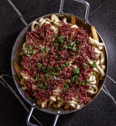 BATATA COM CATUPIRY E CARNE SECA