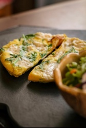  OMELETE de Rúcula e Creme Brie 