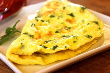 Omelete de Rúcula e Brie 