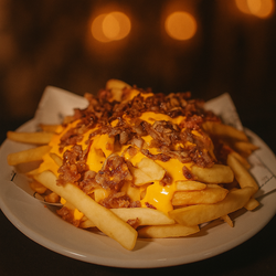 FRITAS + CHEDDAR E BACON