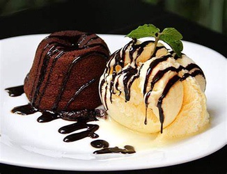 Petit gateau de chocolate belga 