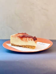 Fatia de Torta Cheesecake Morango