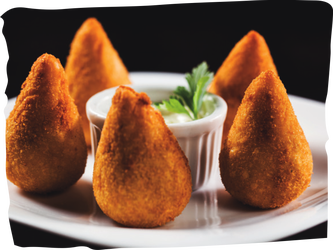 Coxinha de Frango com Massa de Batata