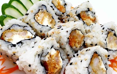 Uramaki Salmão Empanado (5 peças)